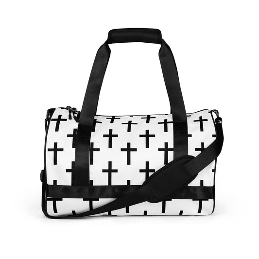 Crossbody Water-resistant Travel Bag - Seamless Cross Pattern-0