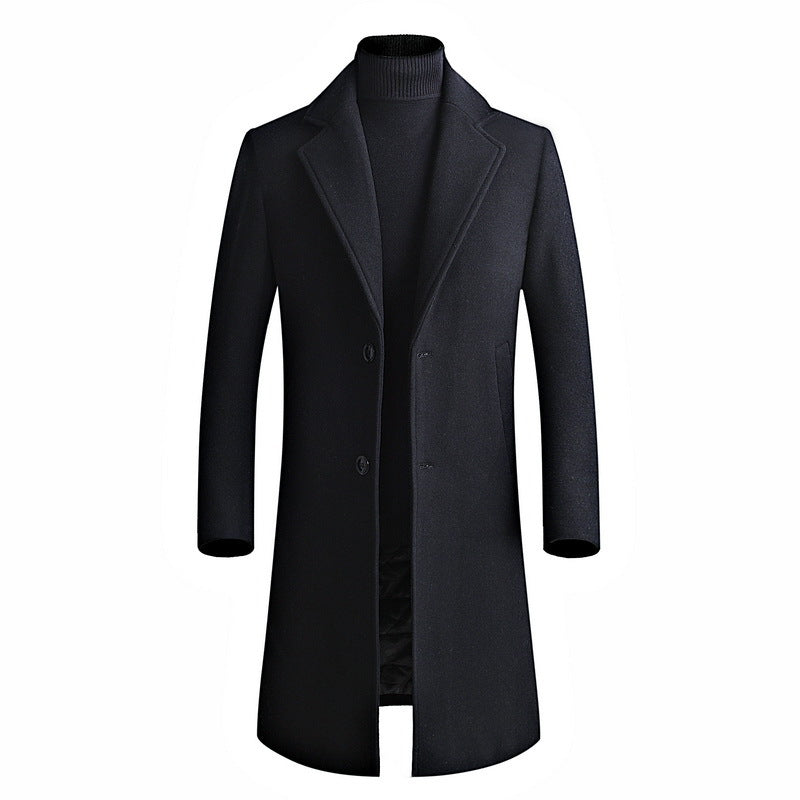 Plain Wool Trench Coat