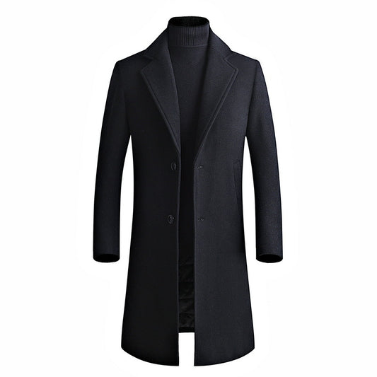 Plain Wool Trench Coat