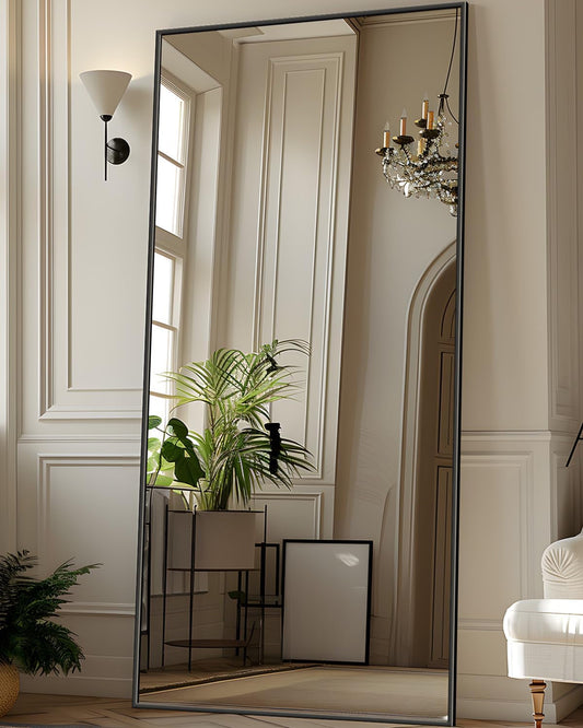 71x28 Inch Black Full Length Floor Mirror For Bedroom-0