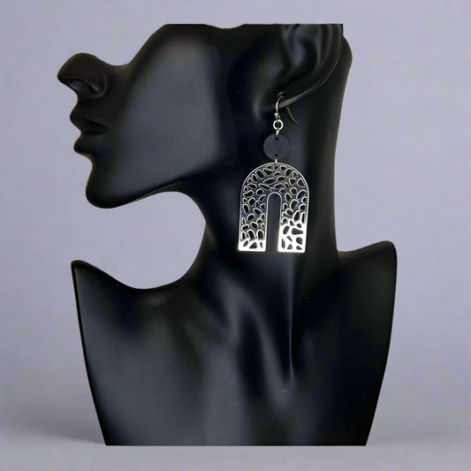 48| Rainbow Earring Silver, Nickel Free