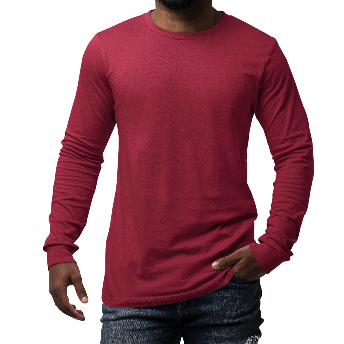 Mens Long Sleeve Graphic T-shirt-2