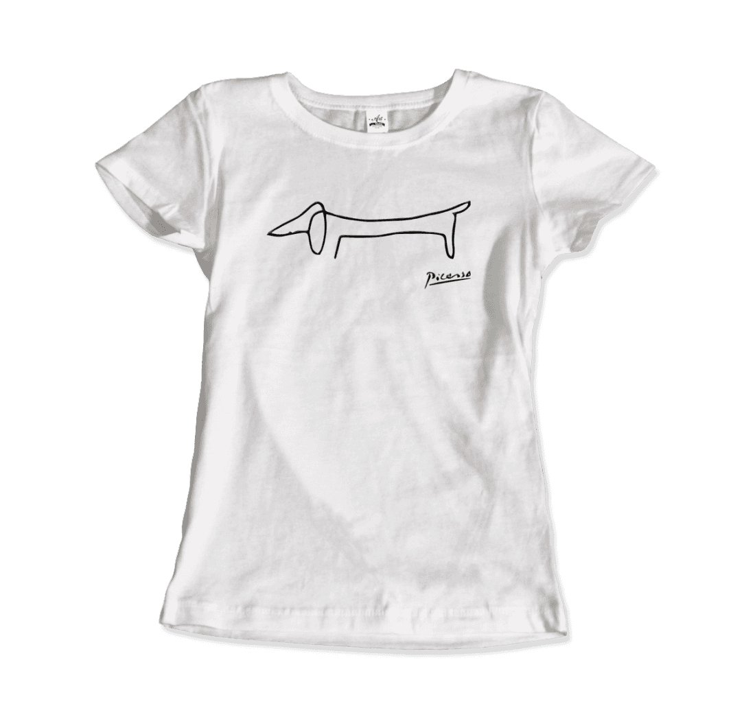 Pablo Picasso Dachshund Dog (Lump) Artwork T-Shirt-2