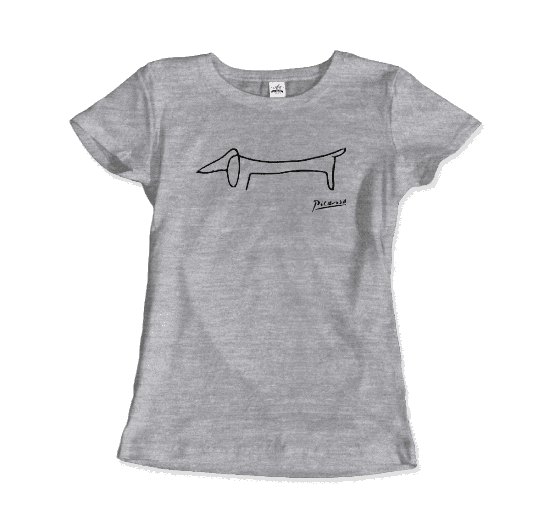 Pablo Picasso Dachshund Dog (Lump) Artwork T-Shirt-9