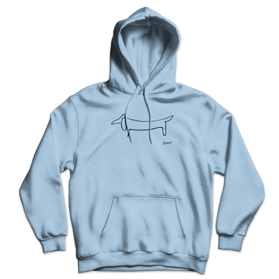 Pablo Picasso Dachshund Dog (Lump) Artwork Unisex Hoodie-2