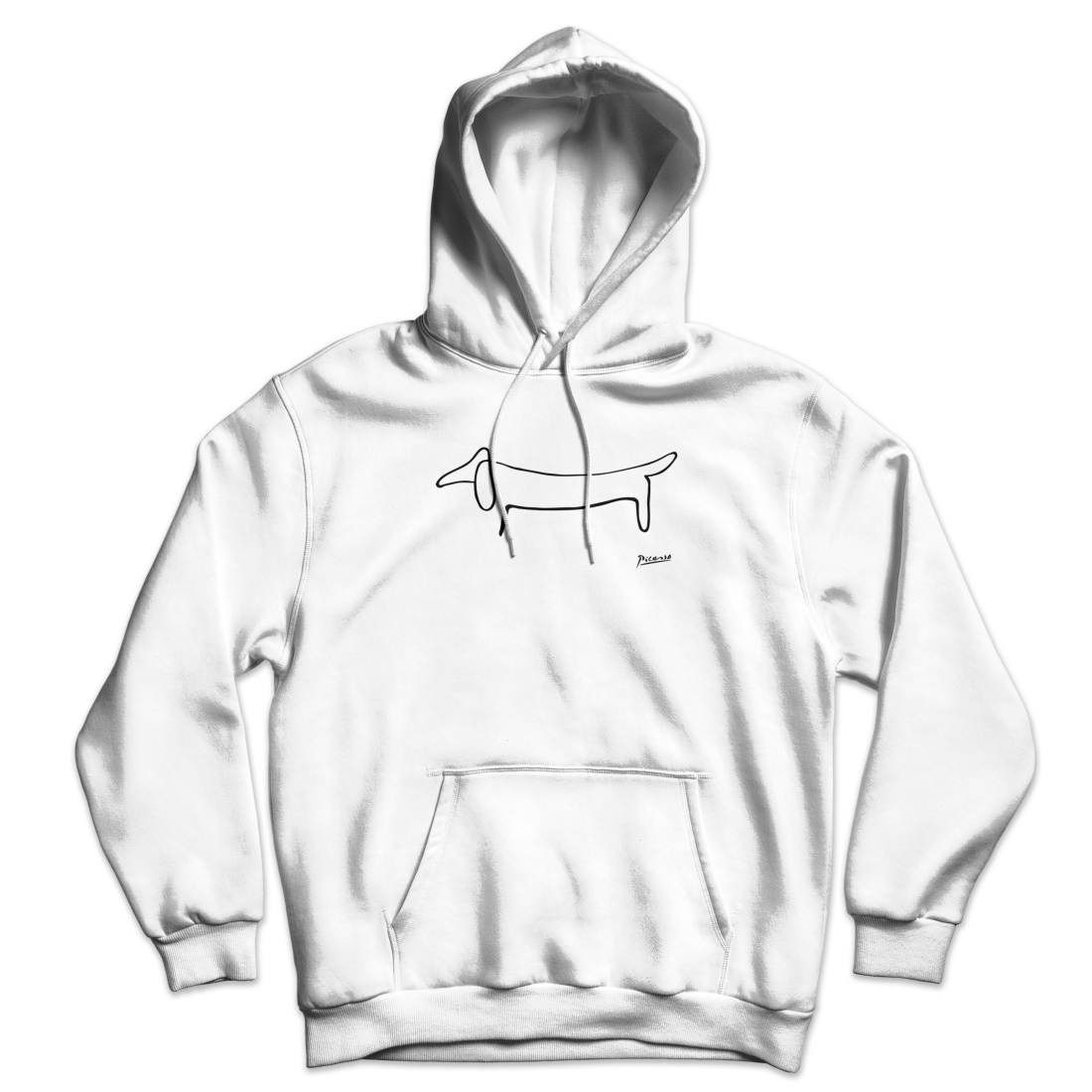 Pablo Picasso Dachshund Dog (Lump) Artwork Unisex Hoodie-4