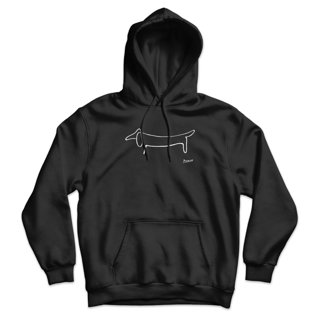 Pablo Picasso Dachshund Dog (Lump) Artwork Unisex Hoodie-3