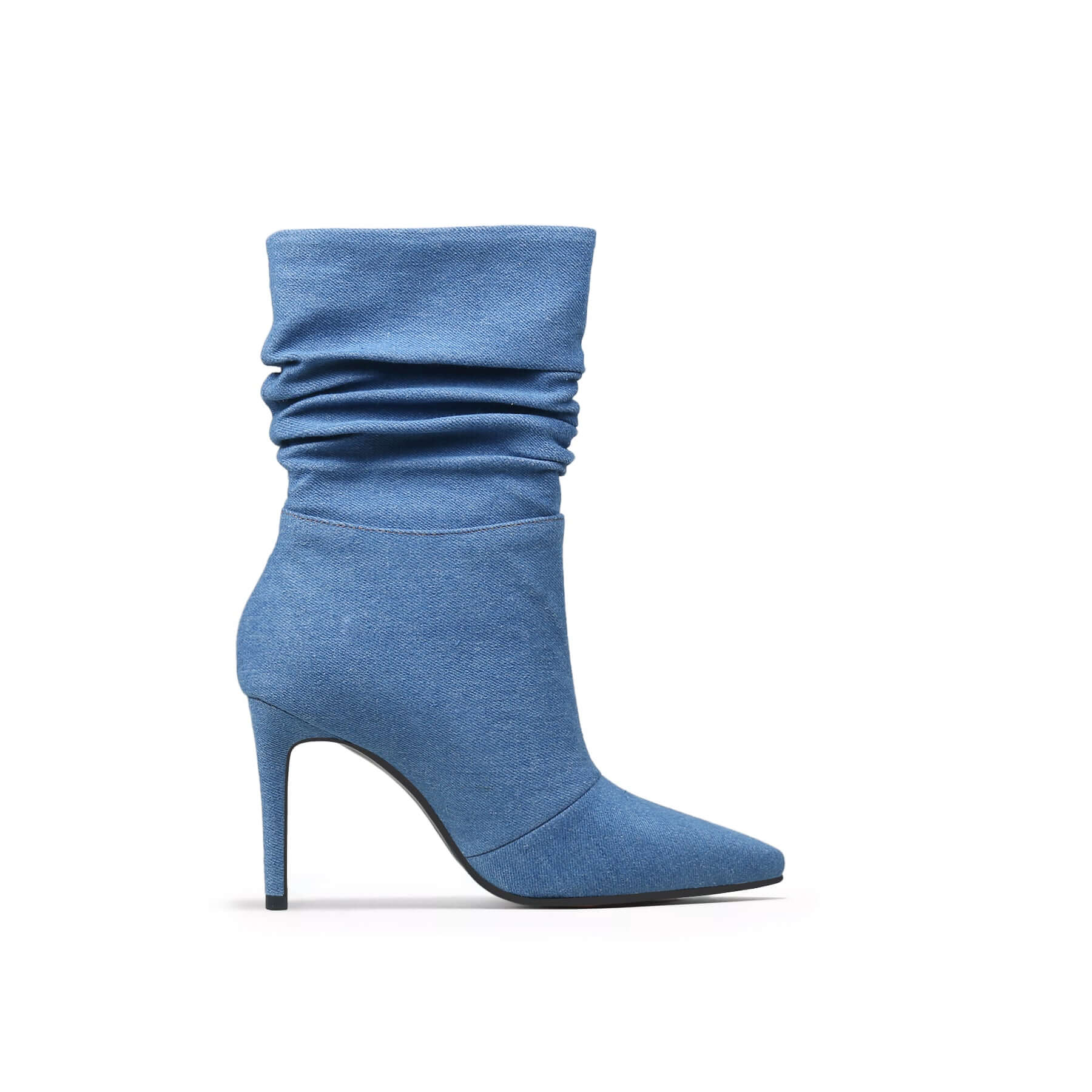 Slouch Stiletto Denim Blue Boots-2