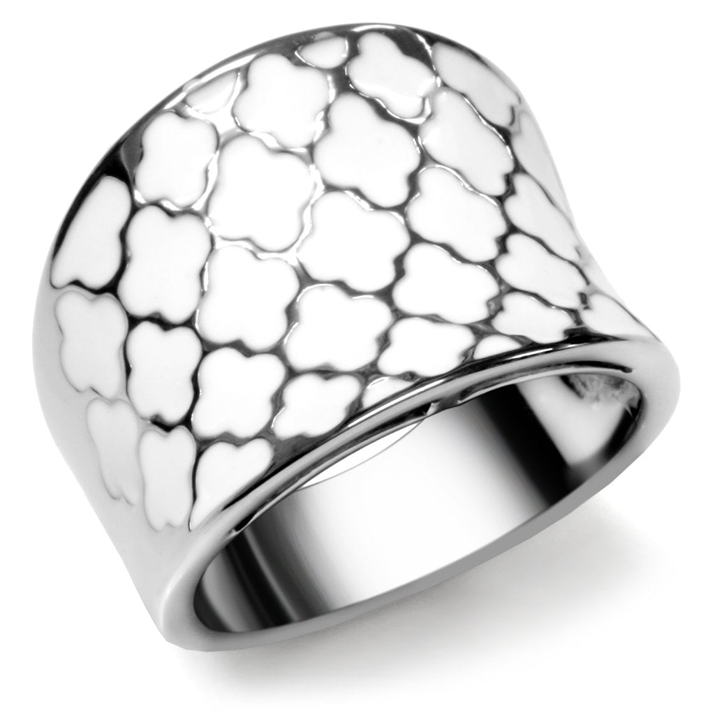TK041 - High polished (no plating) Stainless Steel Ring with No Stone-0