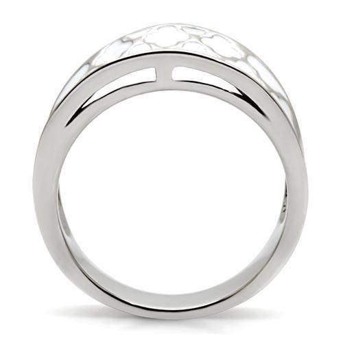 TK041 - High polished (no plating) Stainless Steel Ring with No Stone-3