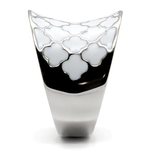 TK041 - High polished (no plating) Stainless Steel Ring with No Stone-4