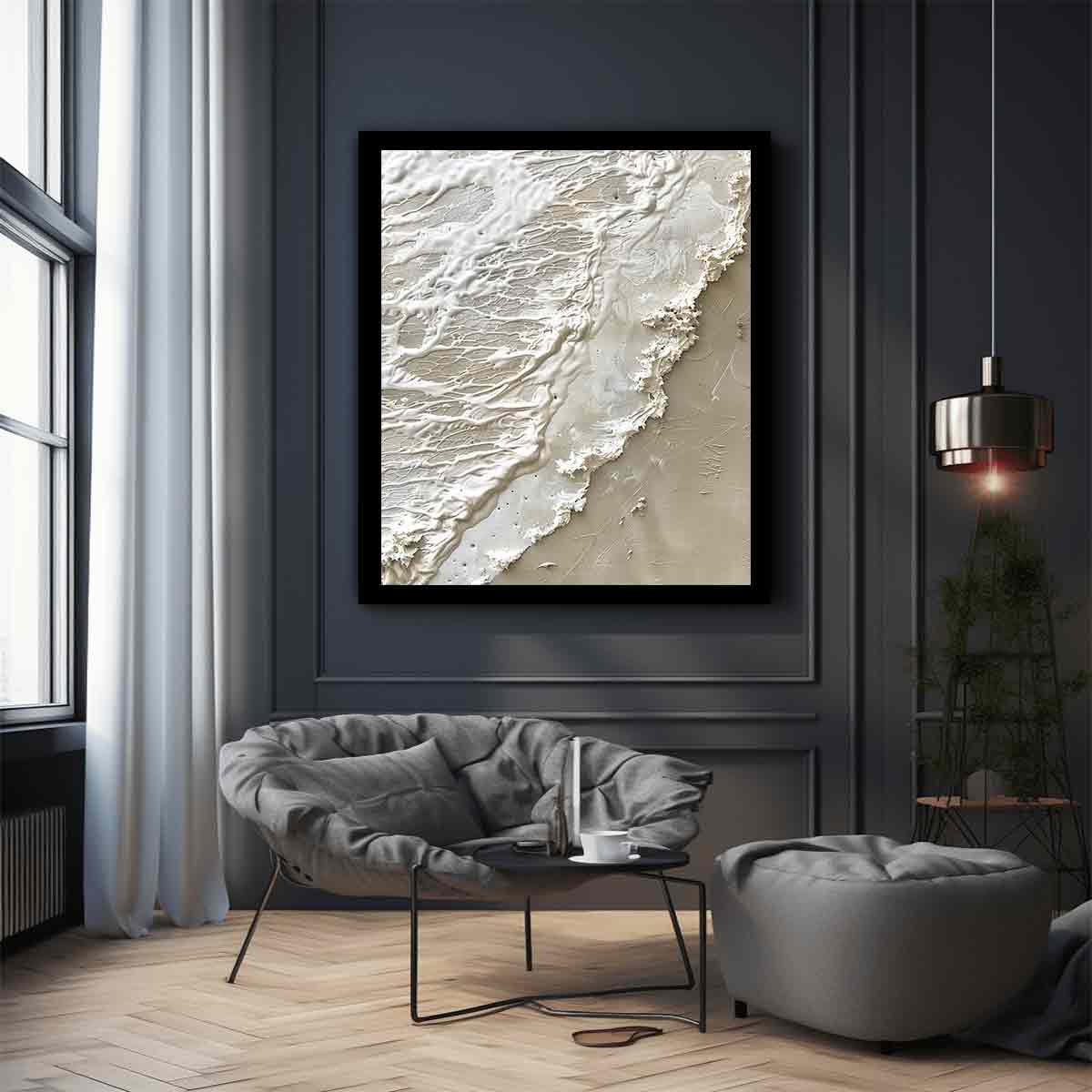 Waves 3D  Art texture Painting-2