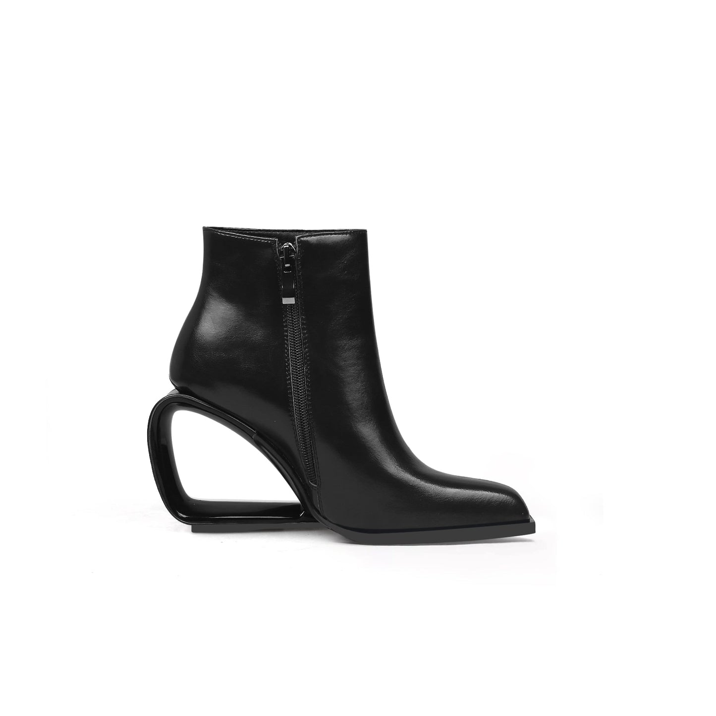 Venus Hollow Wedge Leather Boots-2