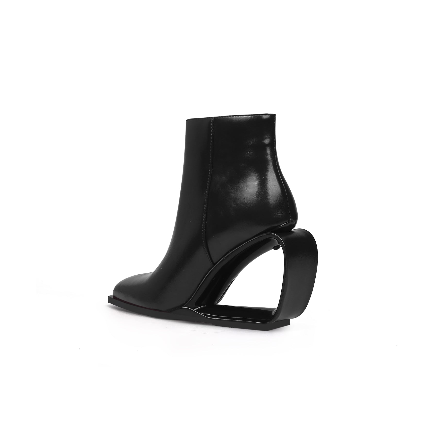 Venus Hollow Wedge Leather Boots-3