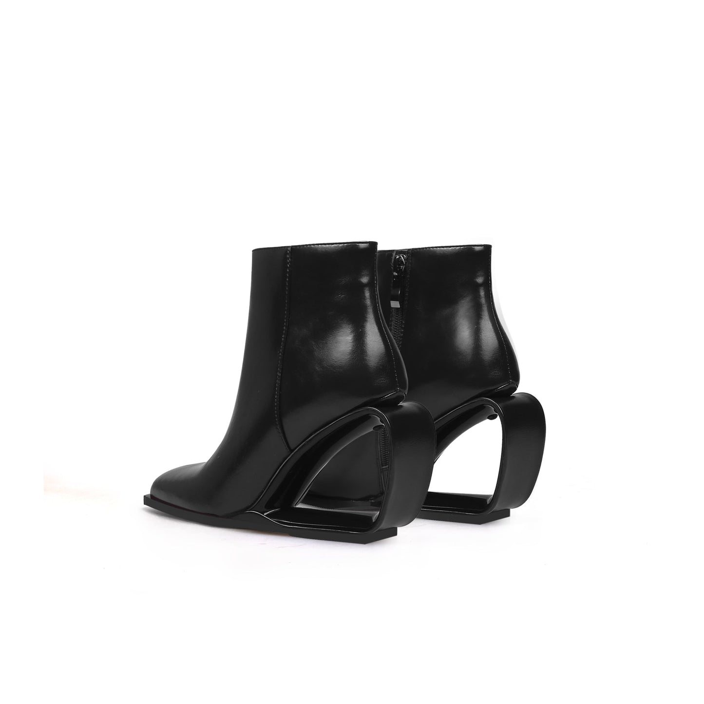 Venus Hollow Wedge Leather Boots-4