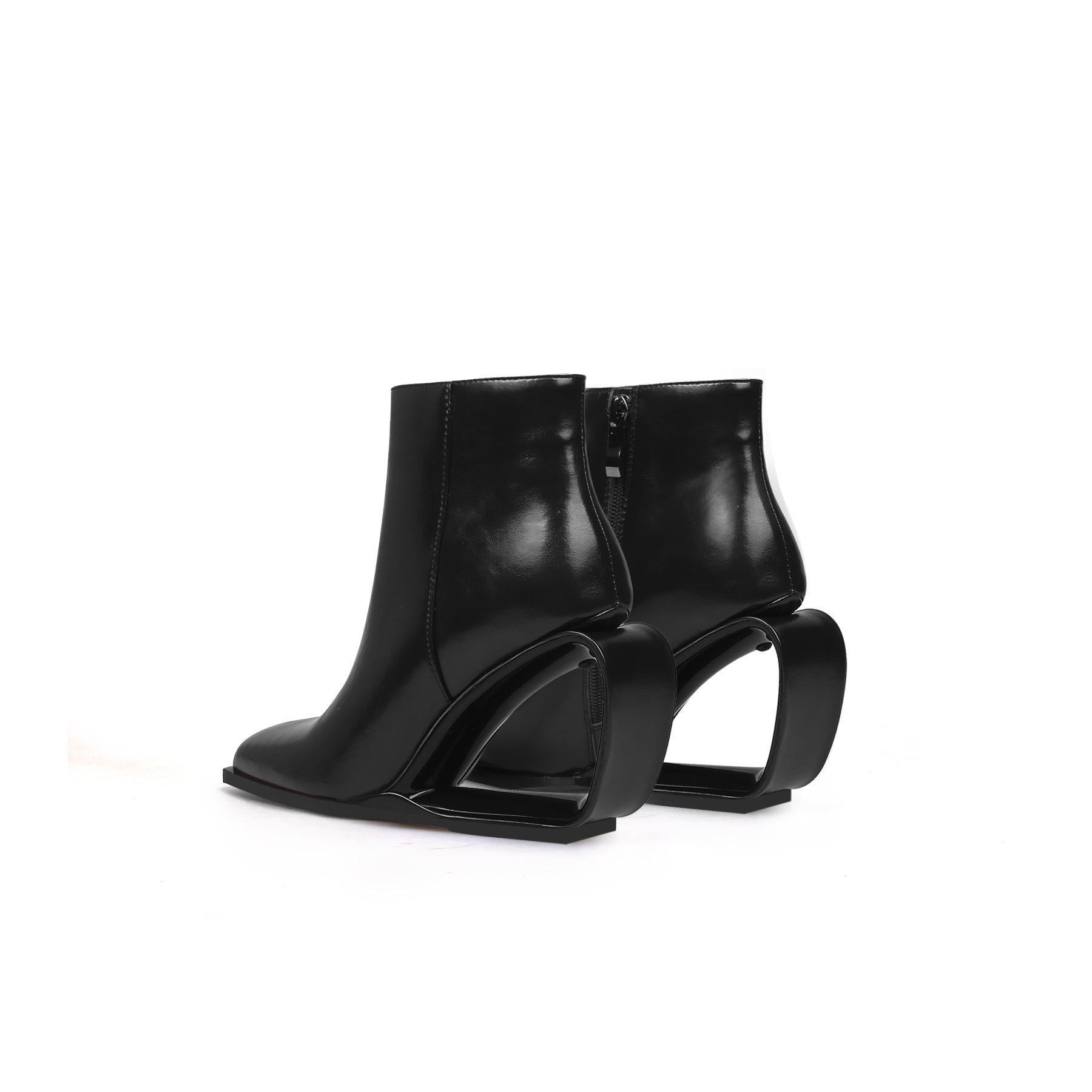 Venus Hollow Wedge Leather Boots-4