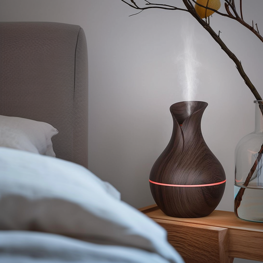 LED Ultrasonic Aroma Humidifier Essential Oil Diffuser-0